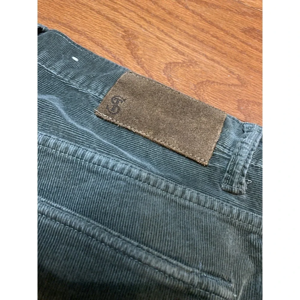 Todd Snyder Pants Mens 30x32 Green Stretch Corduroy Slim Fit Jeans Casual